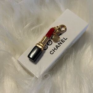 Coco CHANEL Red and Gold Lipstick Key Charm/GWP